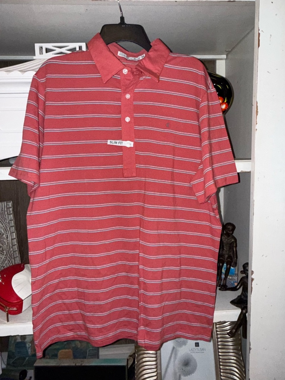 Criquet Men’s Stripe Slim Fit Polo Shirt SZ XL NWT - Picture 3 of 6